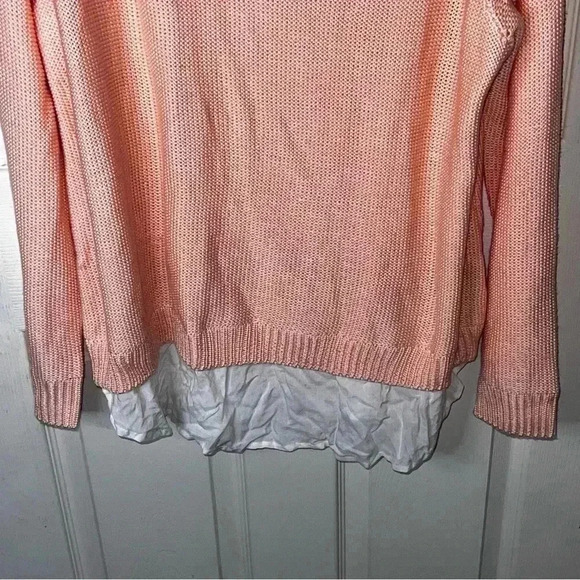 NWT Torrid Women's Lightweight Open Knit Sweater Peach Size 1 - Picture 2 of 8